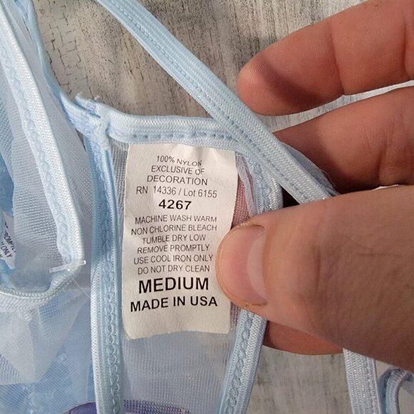 NWT Triangle Lace Baby Doll Lingerie - Picture 5 of 6